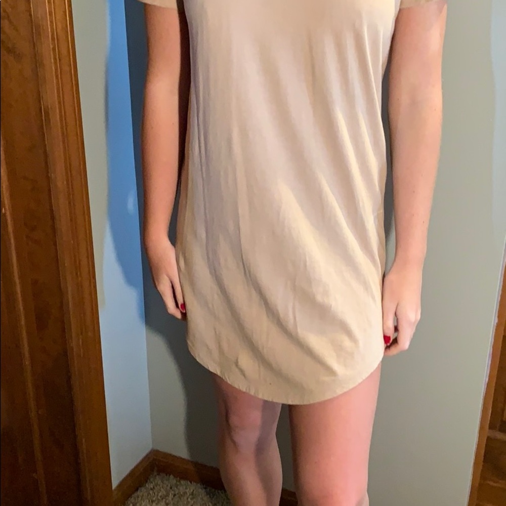 Nude T-Shirt Dress
